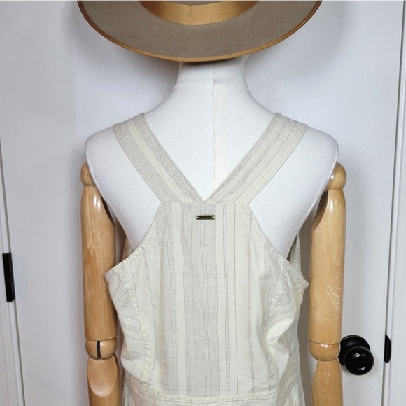 Prana Grace Trail Dress L Organic Cotton Hemp Blend Midi Travel Adventure Work - Picture 9 of 10